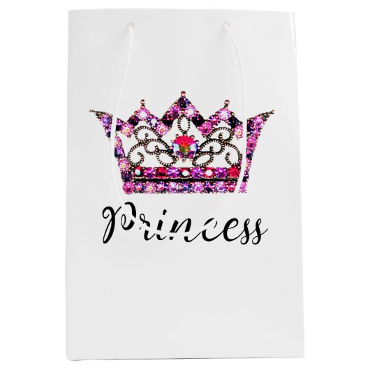Sac cadeau "Princess" Tiara Medium (Devant)