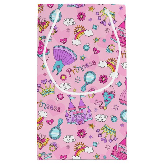 Sac cadeau princesse rose (Dos)