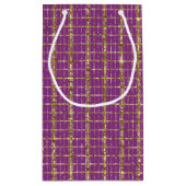 Sac cadeau Profond rose et Gold Stripes (Dos)