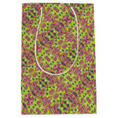 SAC CADEAU PSYCHÉDELIQUE FLAMANT ROSE ROSE SAC Med (Devant)