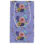 Sac cadeau Purple Floral (Devant)