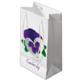 Sac cadeau Purple Pansy (Devant Angle)