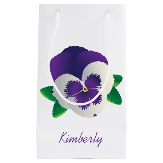 Sac cadeau Purple Pansy (Devant)