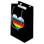 Sac cadeau Rainbow Heart (Dos Angle)