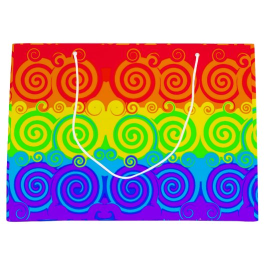 Sac cadeau Rainbow Swirl (Devant)