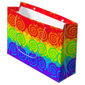 Sac cadeau Rainbow Swirl (Devant Angle)