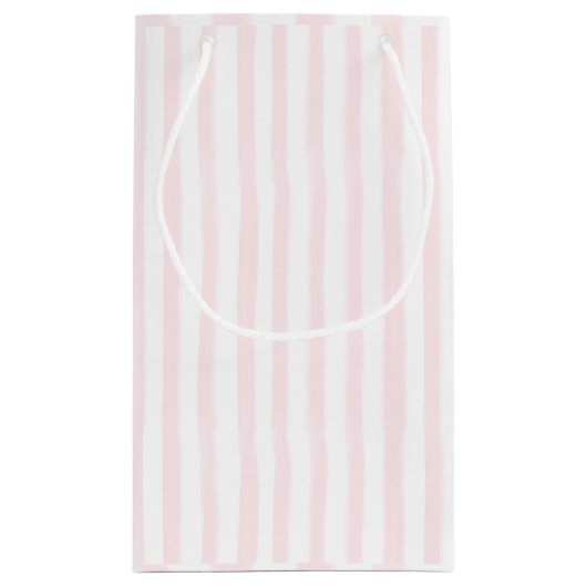 Sac cadeau rayé rose  (Dos)