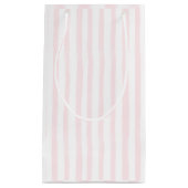 Sac cadeau rayé rose  (Devant)