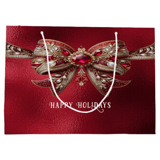 Sac cadeau Red Bow Holiday (Dos)