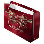 Sac cadeau Red Bow Holiday (Devant Angle)