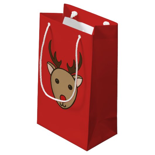 Sac cadeau Red Christmas Reindeer (Dos Angle)