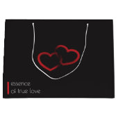 Sac cadeau Red Double Coeur (Devant)