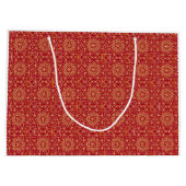 Sac cadeau Red & Gold Arabesque (Dos)