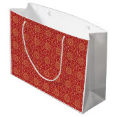 Sac cadeau Red & Gold Arabesque (Dos Angle)