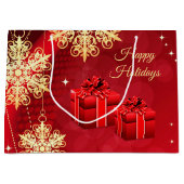 Sac cadeau Red Gold Holiday (Devant)