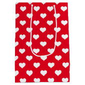 Sac cadeau Red Polka Hearts (Dos)