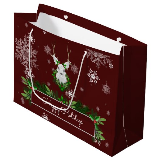 Sac cadeau Red Reindeer (Devant Angle)