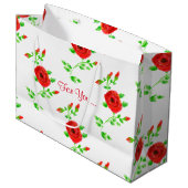 Sac cadeau Red Rose (Devant Angle)