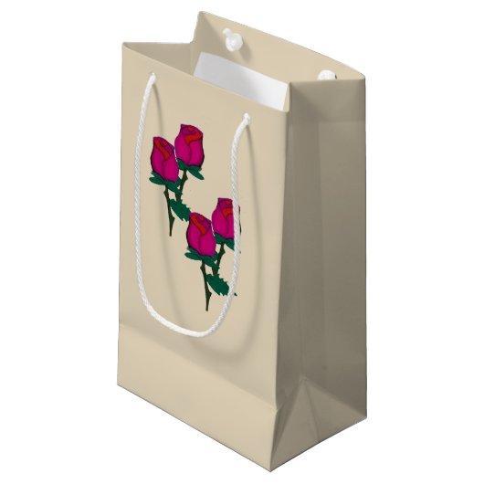 Sac cadeau Red Roses (Devant Angle)