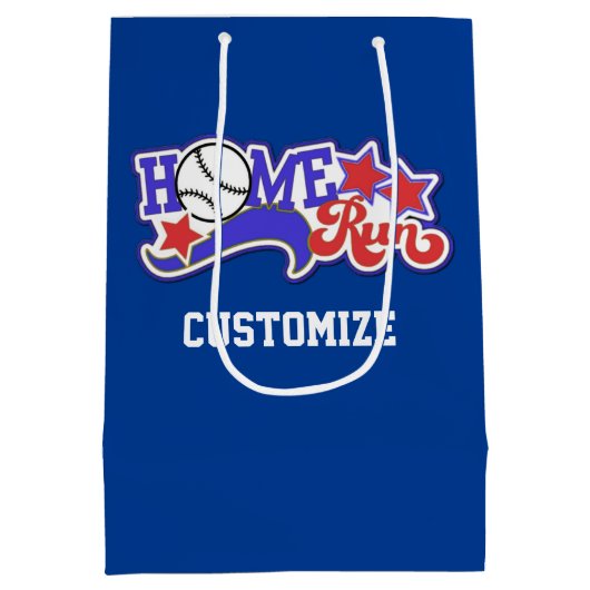 Sac cadeau Red White & Blue Home Run Baseball (Dos)