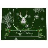 Sac cadeau Reindeer Vert (Devant)