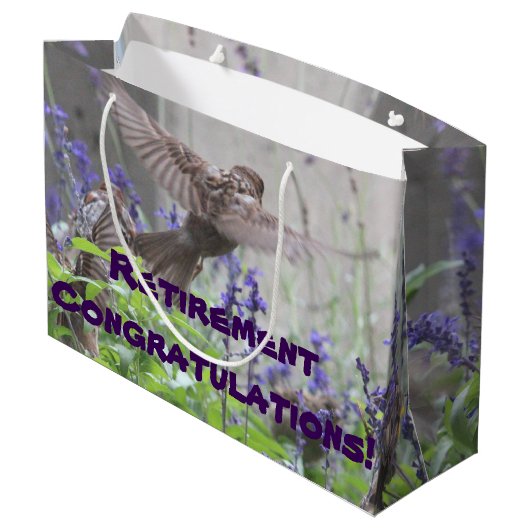 Sac cadeau retraite (Dos Angle)