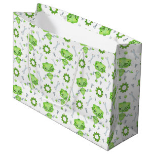 Sac cadeau robot mignon