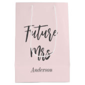 Sac cadeau rose blush pour future Mme pour enterre (Dos)