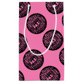 Sac cadeau rose conception de paix en plusieurs la (Dos)