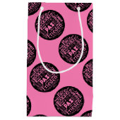 Sac cadeau rose conception de paix en plusieurs la (Devant)