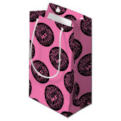 Sac cadeau rose conception de paix en plusieurs la (Devant Angle)