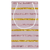 Sac cadeau rose et or Monogramme (Dos)