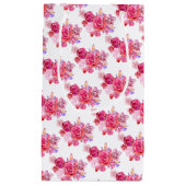 Sac cadeau rose Fleurs roses (Devant)