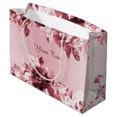 Sac cadeau rose floral (Dos Angle)
