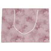 Sac cadeau rose grande taille à fond texturé (Devant)