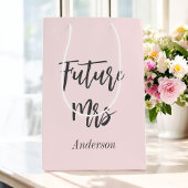 Sac Cadeau Rose Pâle Future Mrs pour Enterrement d