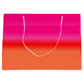 Sac cadeau rose, rouge et orange Gradient (Devant)