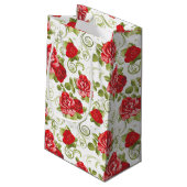 Sac cadeau - Rose rouge imprimé (Dos Angle)