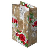 Sac cadeau Rose rustique (Devant Angle)