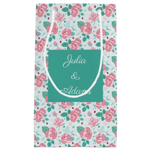 Sac cadeau Rose vert (Devant)