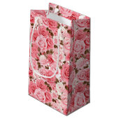 Sac cadeau Roses roses (Dos Angle)