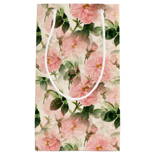 Sac cadeau Roses roses (Devant)