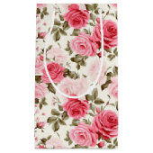 Sac cadeau Roses roses (Devant)