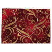 Sac cadeau rouge et or (Dos)