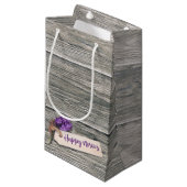 Sac Cadeau Rustic Happy Norooz Hyacinth - Petit poison (Devant Angle)