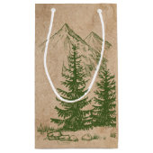 Sac cadeau Rustique Pittoresque Mountain mariage (Dos)