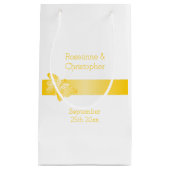 Sac Cadeau Sac-cadeau mariage Petit Papillon jaune (Devant)