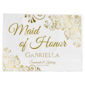 Sac Cadeau Sacoche-cadeau Mariage d'honneur - Grand (Dos)