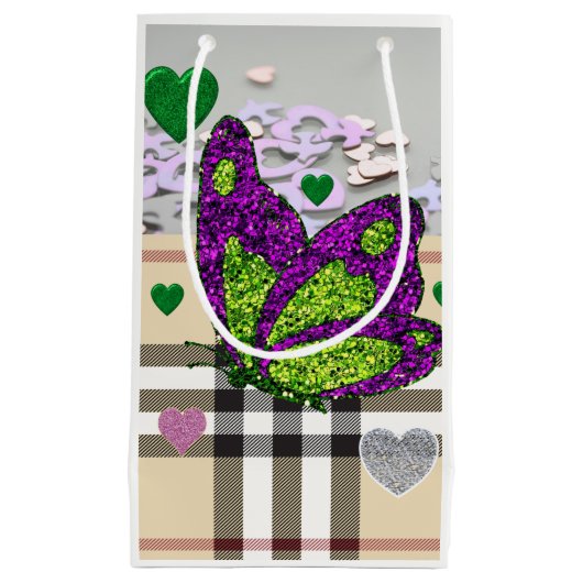 Sac cadeau Saint Valentin papillon (Devant)