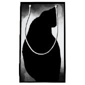 Sac cadeau Silhouette Chat Noir (Devant)